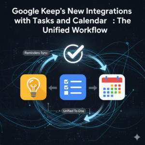 Google Keep New Integrations with Tasks and Calendar: The Unified Workflow