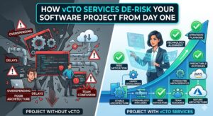 How vCTO Services De-Risk Your Software Project From Day One